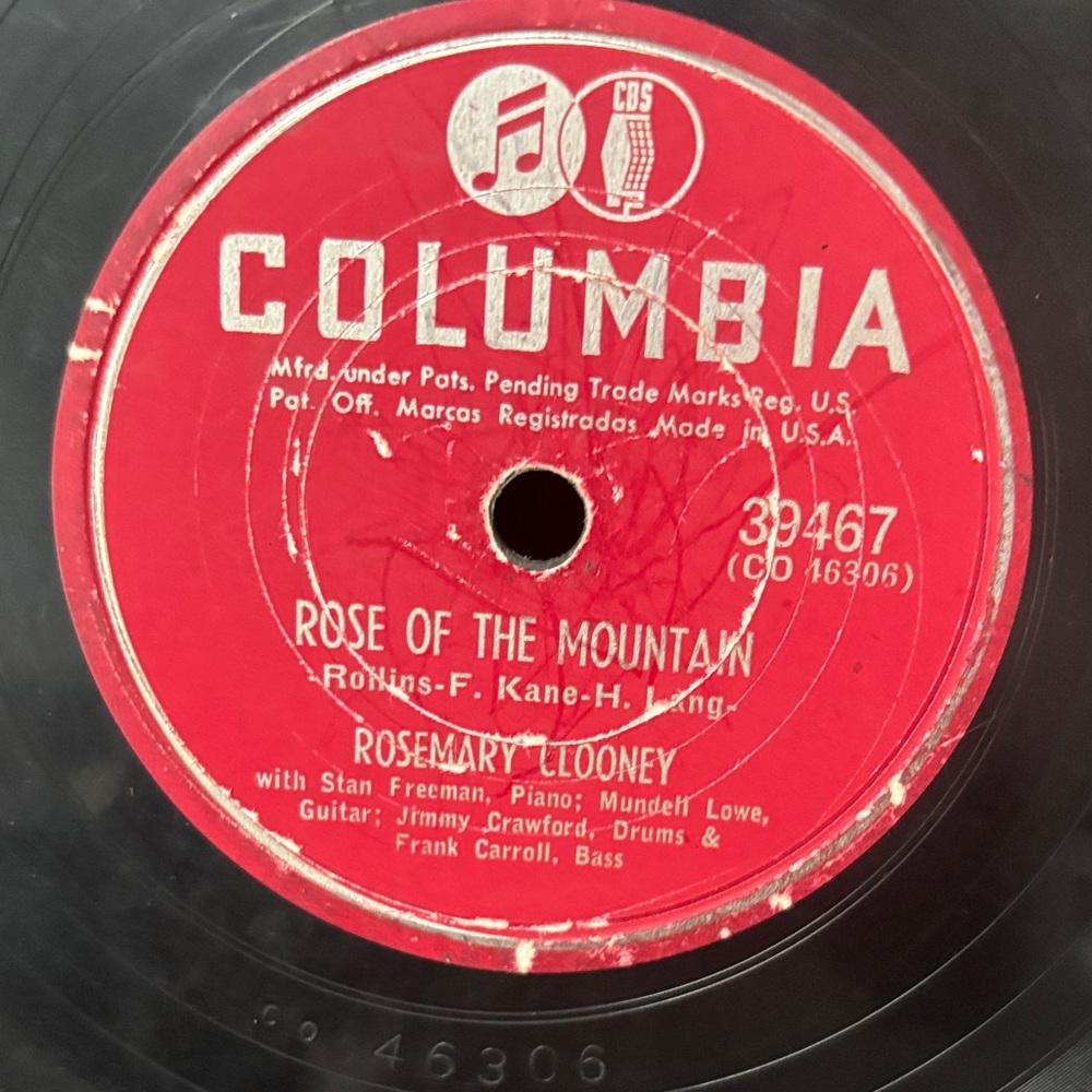 Come On-A My House" by Rosemary Clooney Rose of the Mountain